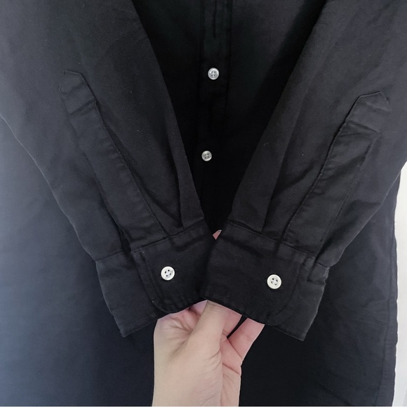 Frank & Eileen Dress Mary Shirt Button-Down Mini Distressed Black S EUC - Picture 4 of 7